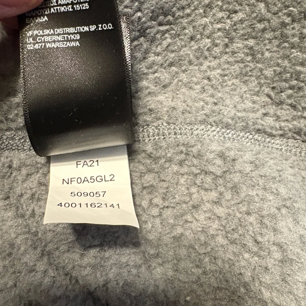 The North Face Men's 1/4 Snap Fleece Pullover L Gray Outdoors Gorpcore Hiking